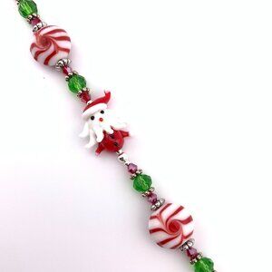 Santa Claus Christmas Holiday Theme Car Charm Suncatcher CC135